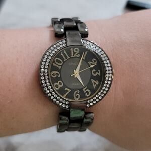 Chicos women's rhinestone studded watch SR626SW